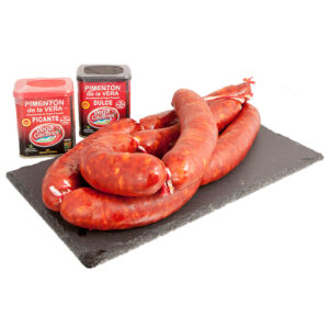 chorizo picante y dulce de elaboración propia